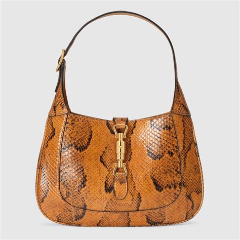 gucci vestito python|Jackie 1961 python small shoulder bag .